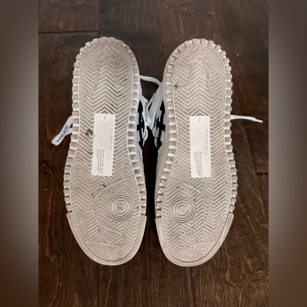Off White Off-Court 3.0 Leather High Top Sneakers White size 40 - Picture 10 of 10